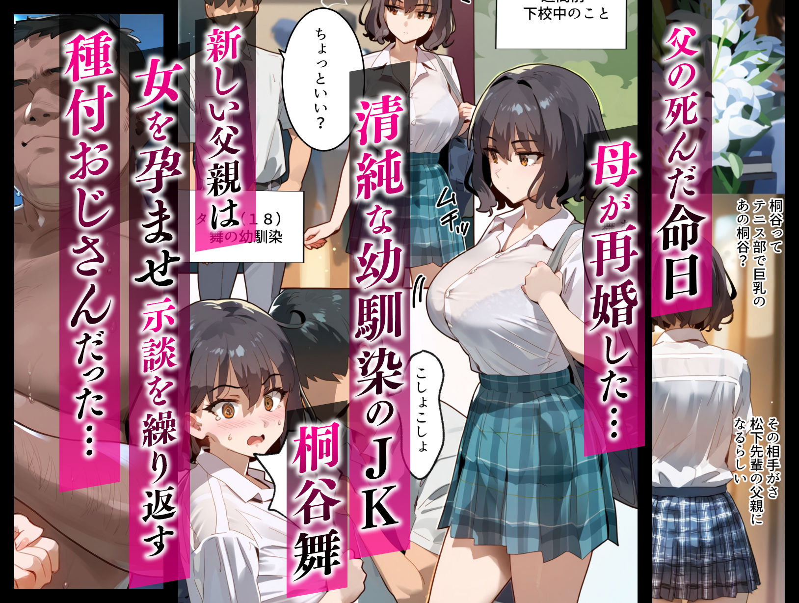 托卵命日！種付義父さん家の義妹にされ寝取られた幼馴染 母親再婚。幼馴染巨乳女子は実父の命日に嫌いな男達（義父＆義兄）に寝取られ孕まされる話 無料サンプル